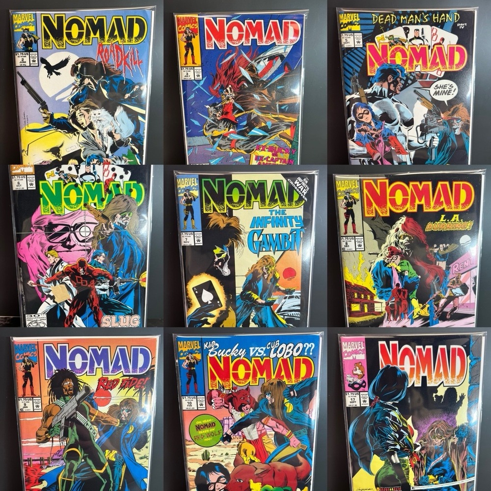 Vintage Lot Of 9 Nomad Comic Books‎ Marvel Comics